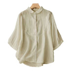 Women's Retro Loose Cotton And Linen Tops
