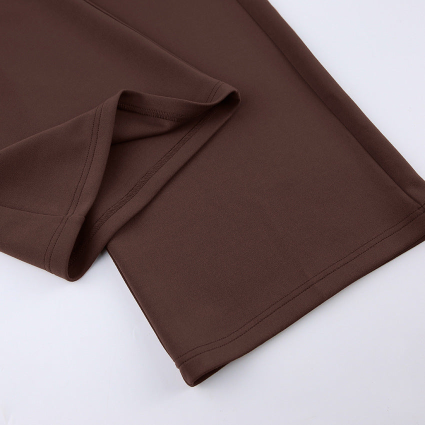 French Casual Suit With Trousers And High Waist Temperament