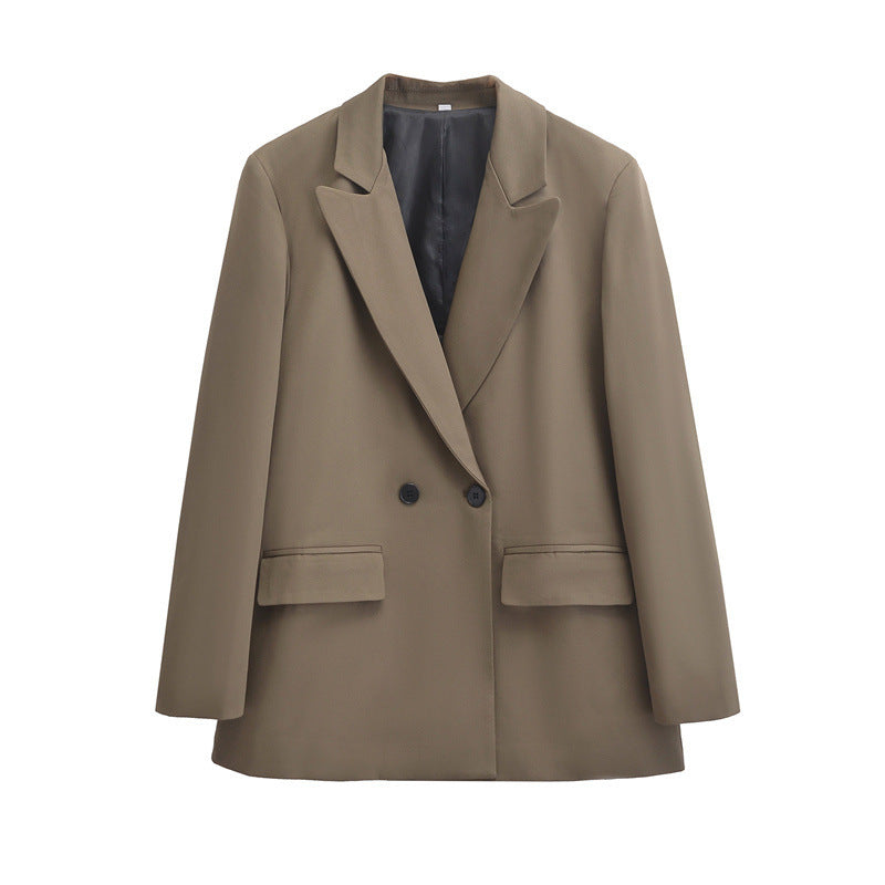 Double-Breasted Oversized Coat