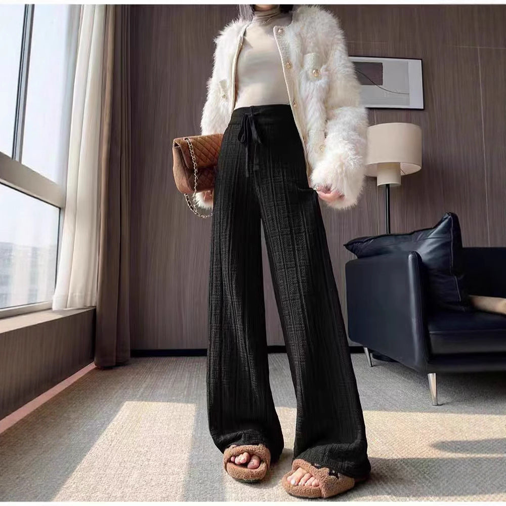 Loose Slimming Draped Mop Pants