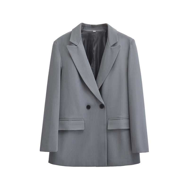 Double-Breasted Oversized Coat