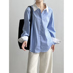 Blue & White Striped Shirt