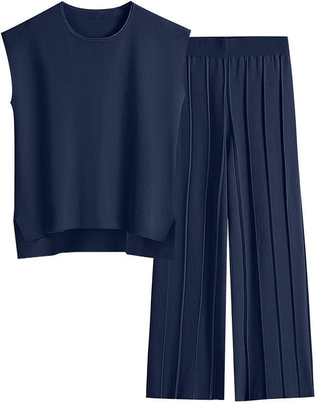 Women's Knit Casual Two-piece Set