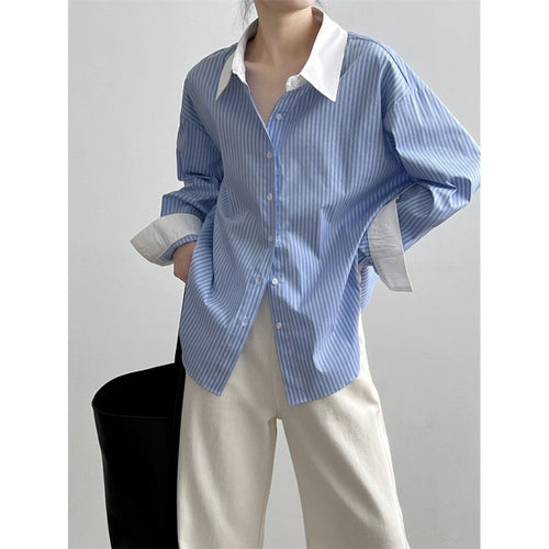 Blue & White Striped Shirt