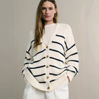 Marseille Striped V-Neck Sweater