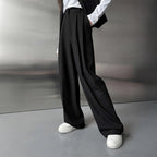 Wide-Leg Draped Trousers