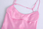 Silk Satin Textured Dress