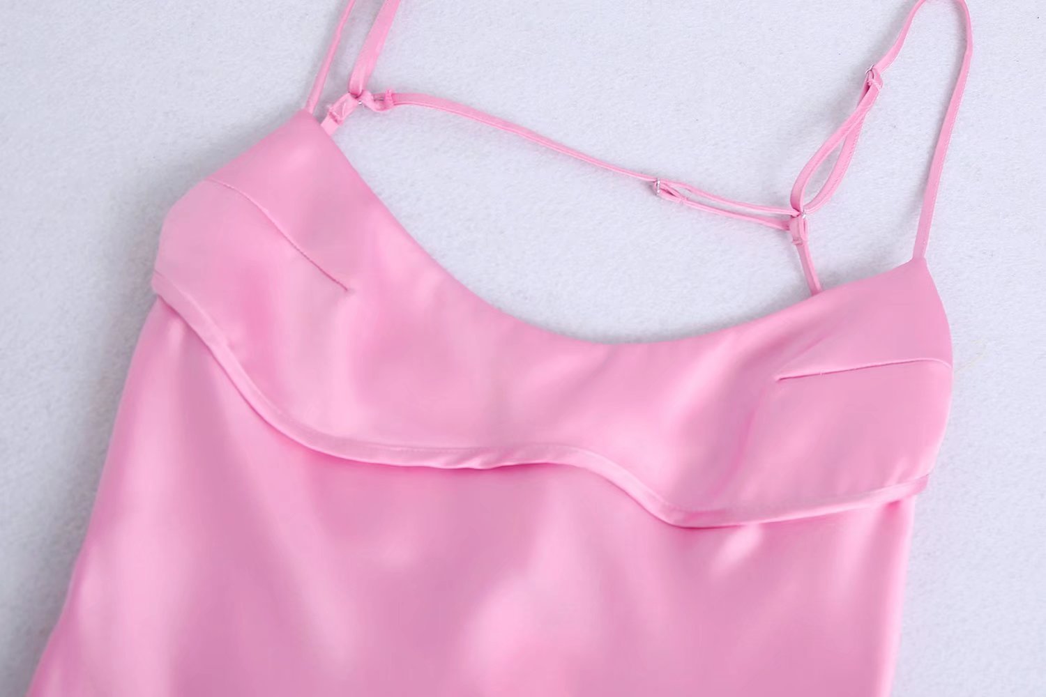 Silk Satin Textured Dress
