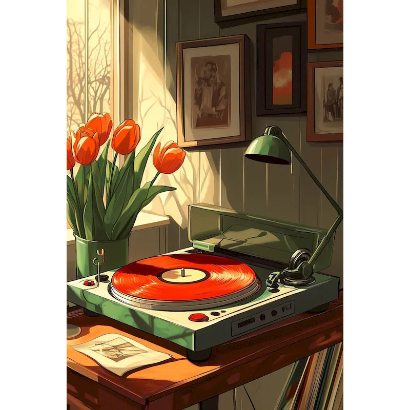 Retro Vinyl Glow