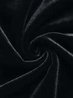 Contrast Collar Velvet Dress