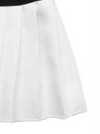 Contrast Collar Velvet Dress