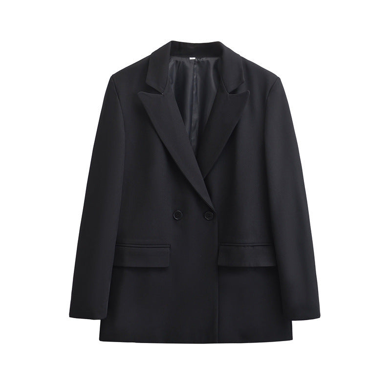 Double-Breasted Oversized Coat