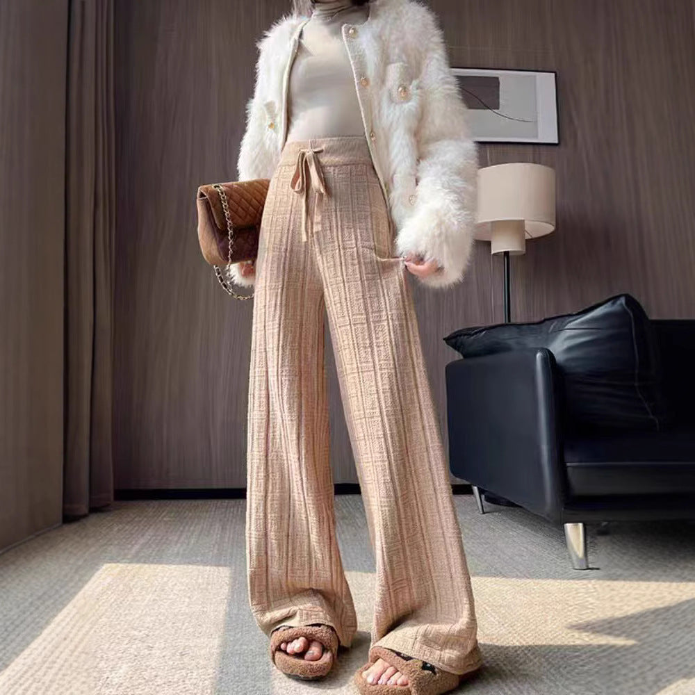 Loose Slimming Draped Mop Pants