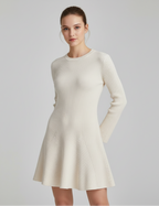 Lisette Ribbed Knit A-Line Dress