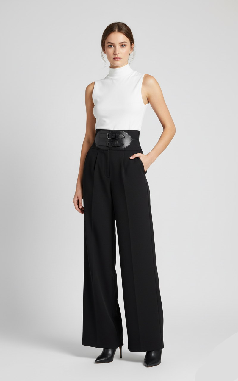 Cannes Wide-Leg Trousers